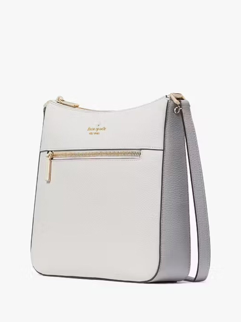 Kate Spade Lena Colorblock Large Swingpack Crossbody in Mountain Gray Multi -EUC - Picture 2 of 14